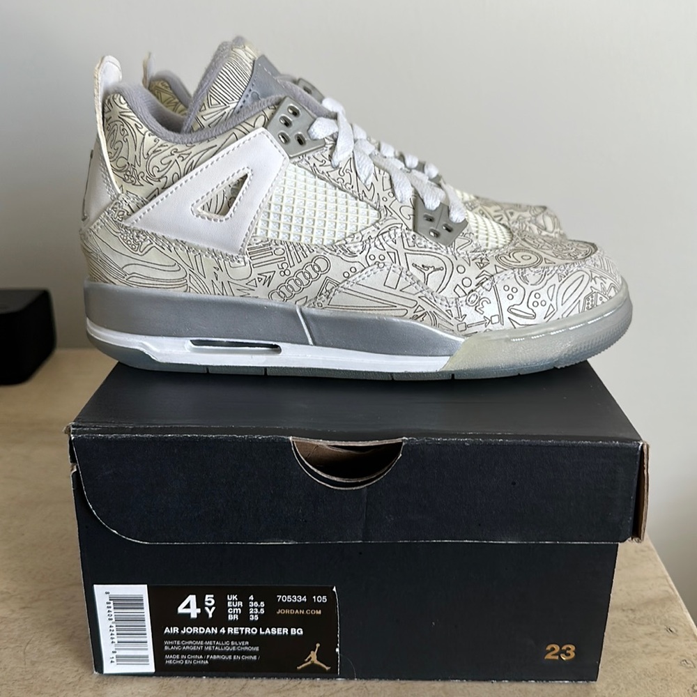 Deadstock - Air Jordan 4 Retro Laser GS
